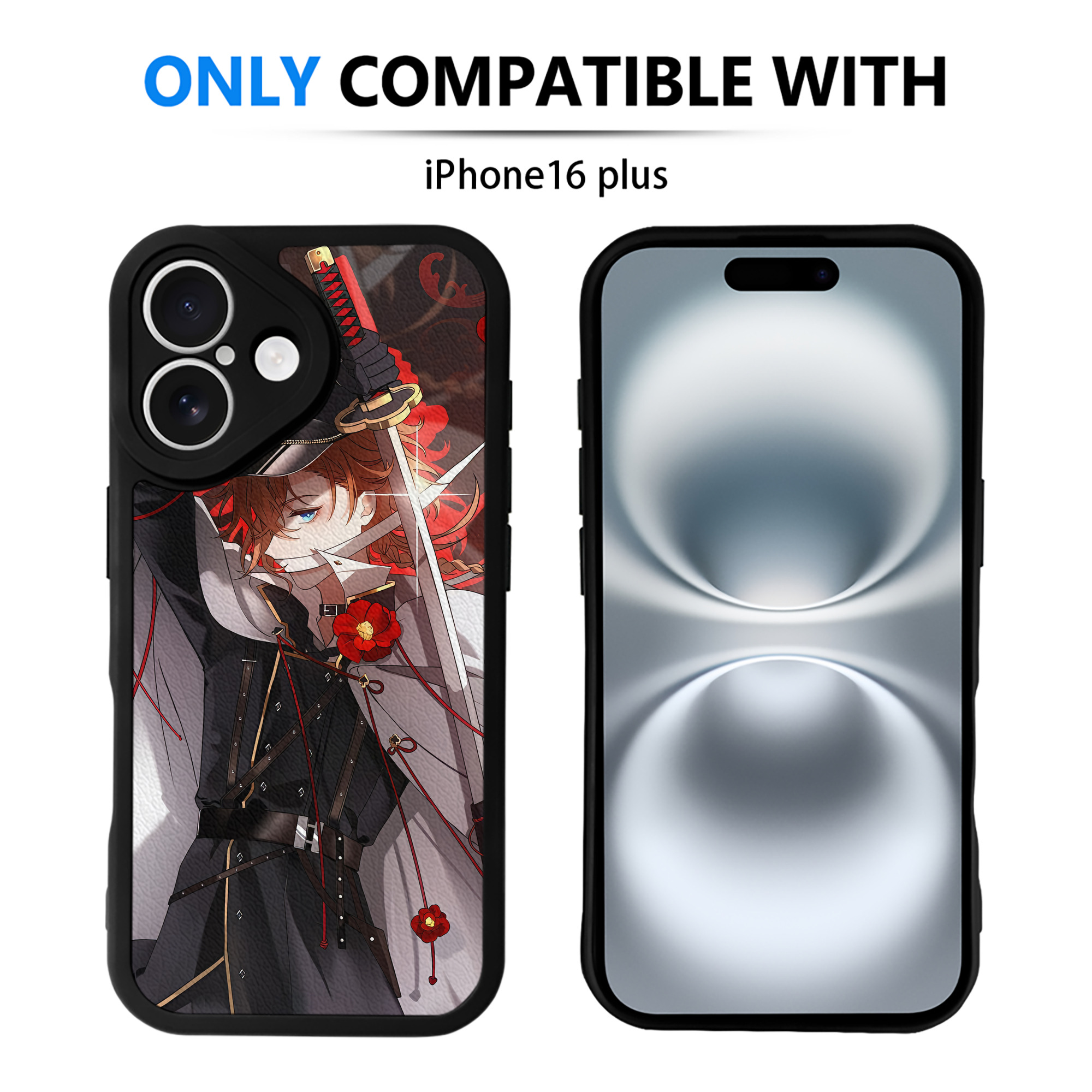 （画像用） 文豪ストレイドッグス Bungo Stray Dogs 【iPhone 16シリーズ対応】シリコンスマホケース（レザー調） 材質：シリコン